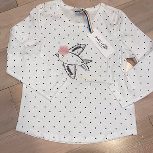 MAC + Ellie soft cotton stretch long sleeve bird shirt 3